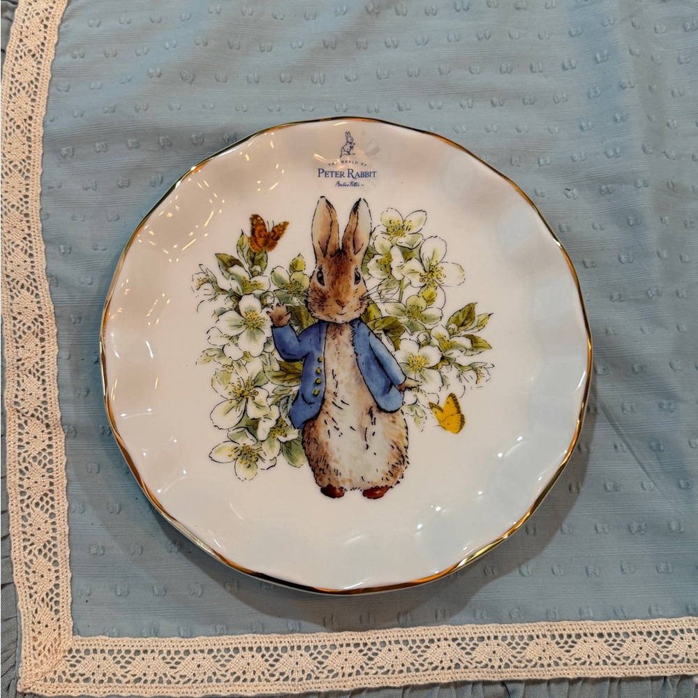 🥕 Beatrix Potter Peter Rabbit 8” Salad Plate (ONE)